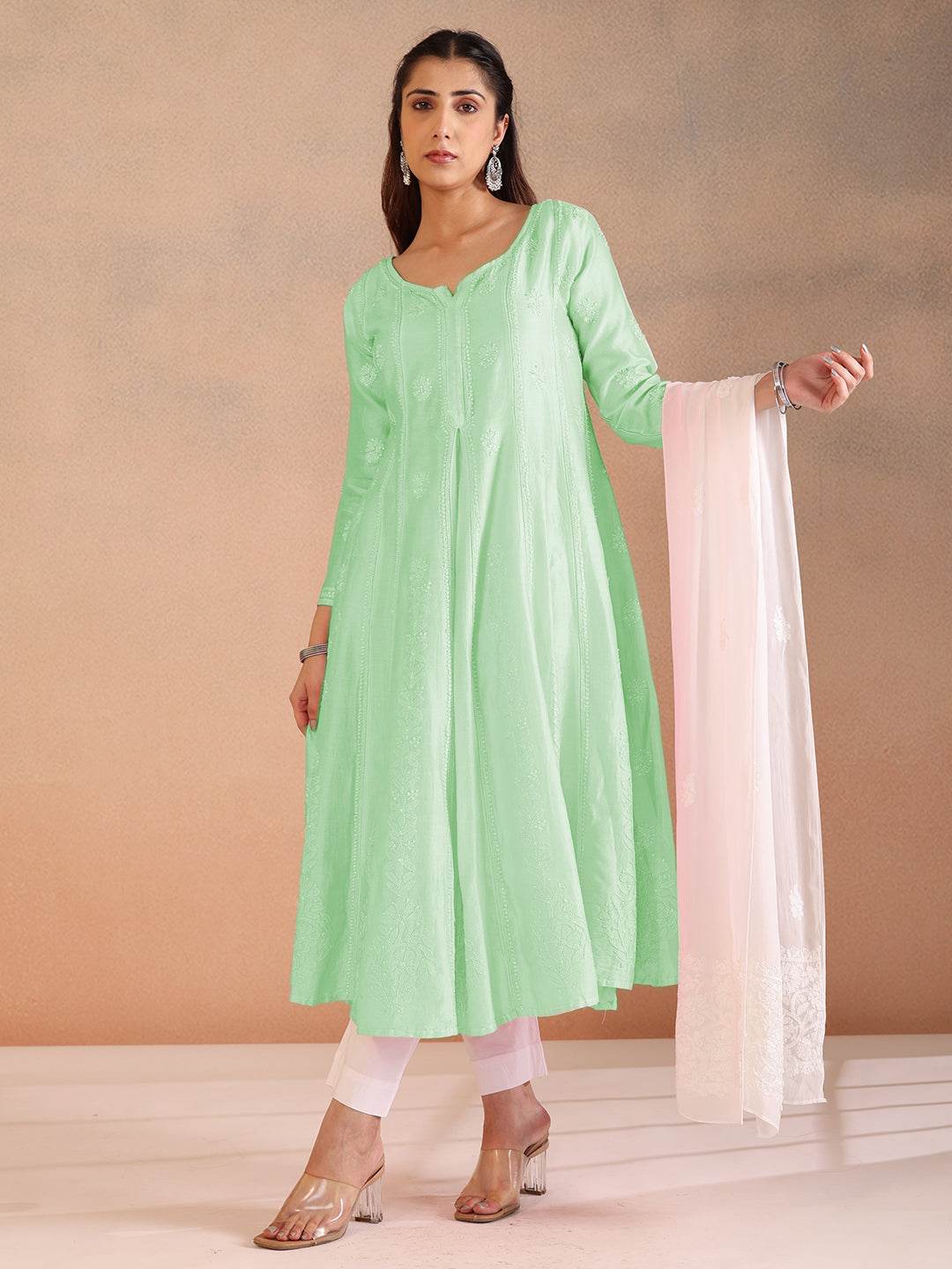 RUHANI CHANDERI ANARKALI - KRI CHIKANKARI